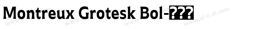 Montreux Grotesk Bol字体转换
